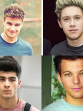 E.niall horan, zayn malik, liam payne, louis tomlinson